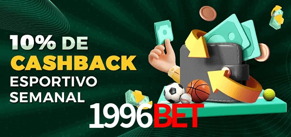 10% de bônus de cashback na 1996Bet